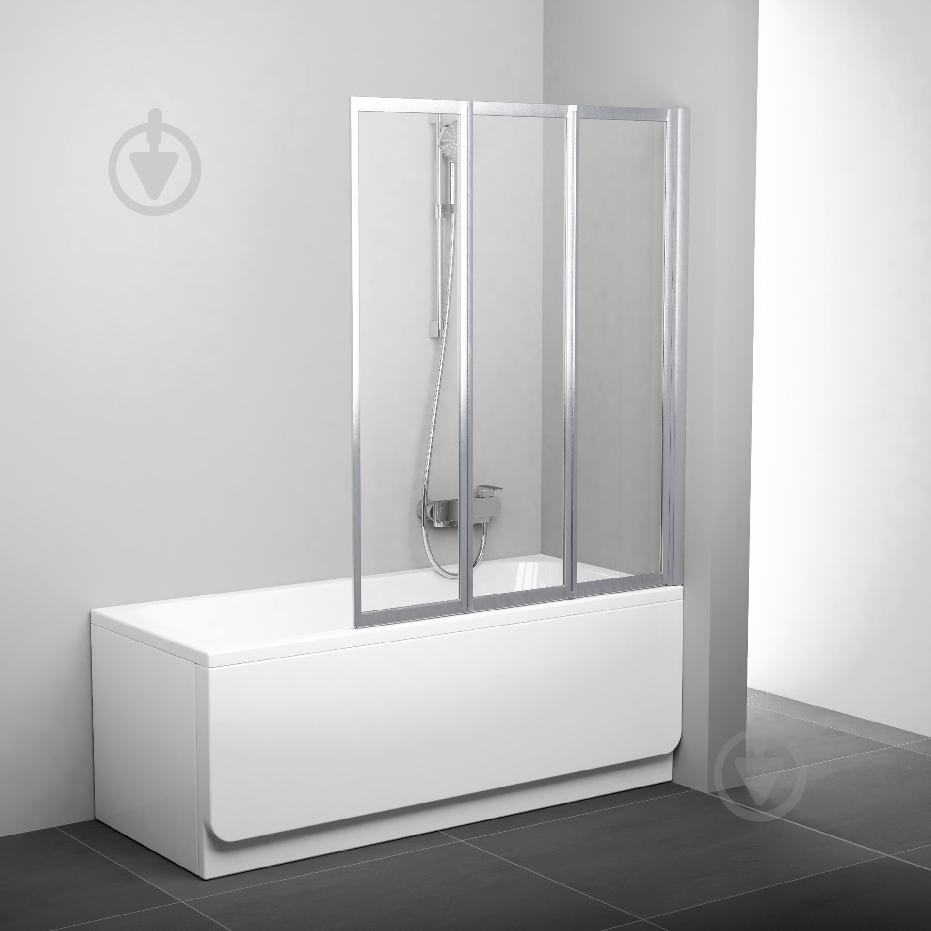 Штора для душа Ravak VS3 -130 (Grape) white - фото 1