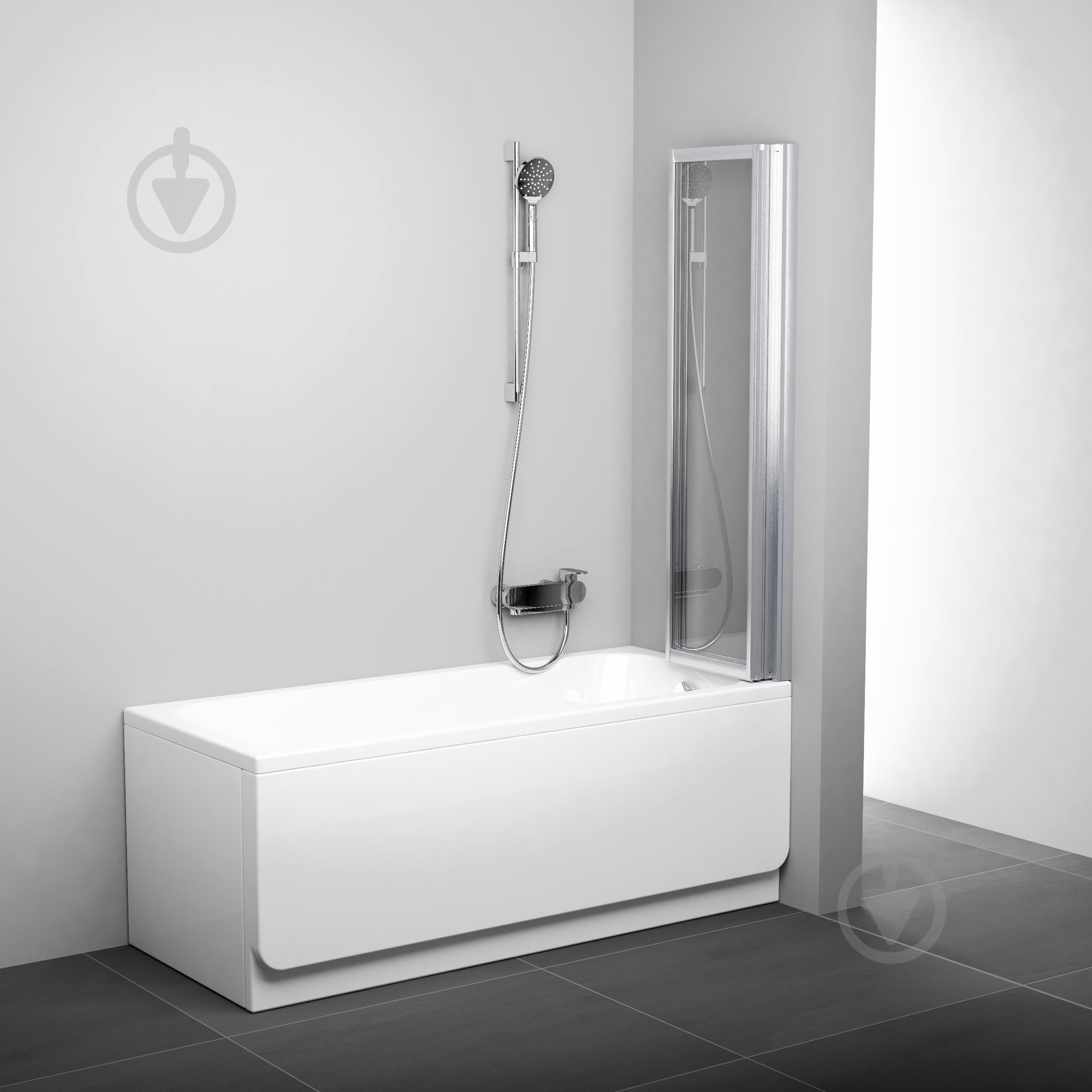 Штора для душа Ravak VS3 -130 (Grape) white - фото 2