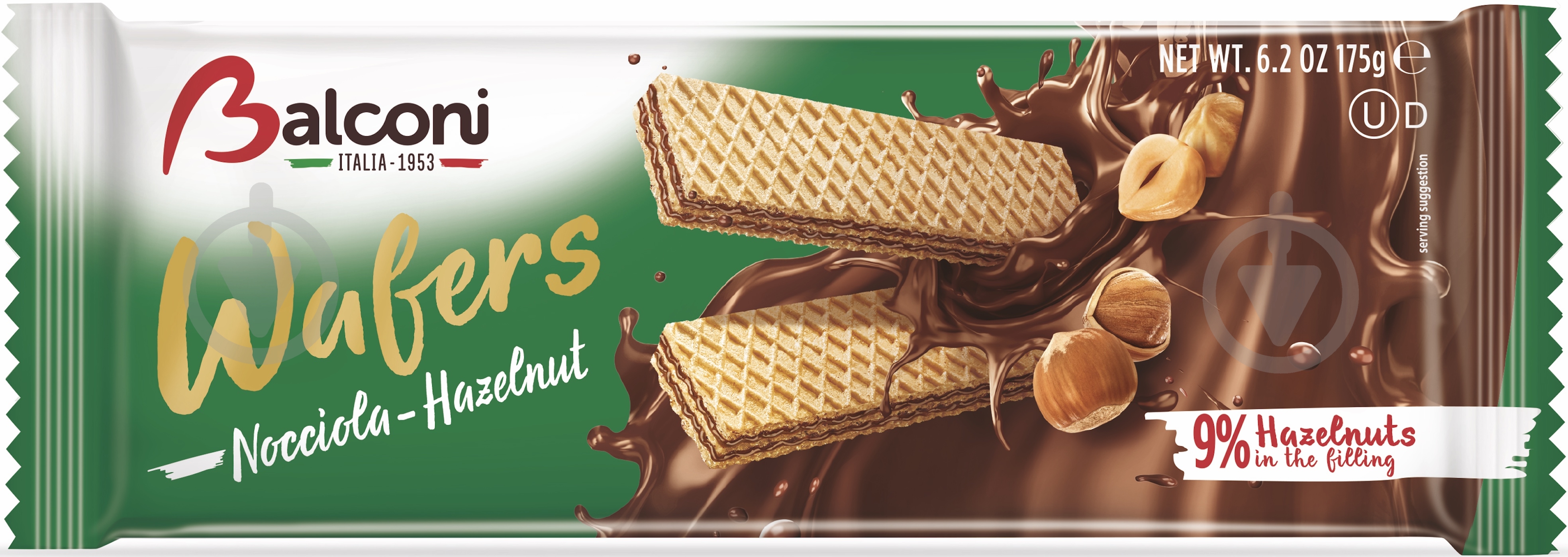 Вафли Balconi с орехом 175 г - фото 1