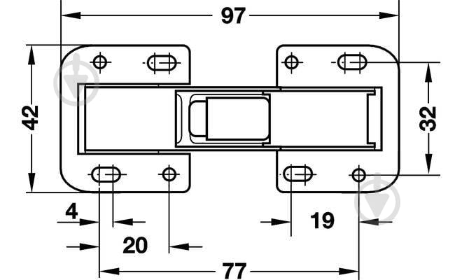 Петля універсальна Hafele Easy Mont 90° для ДСП з автоматикою 343.33.970 - фото 3