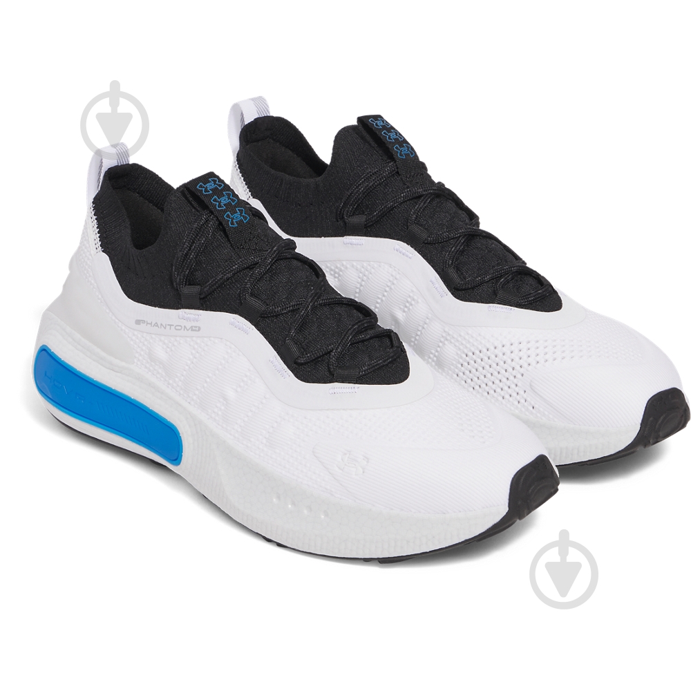 Кроссовки чоловічі Under Armour Phantom 4 3027593-105 р.42 белые с черным - фото 3 Кроссовки чоловічі Under Armour Phantom 4 3027593-105 р.42 белые с черным - фото 3
