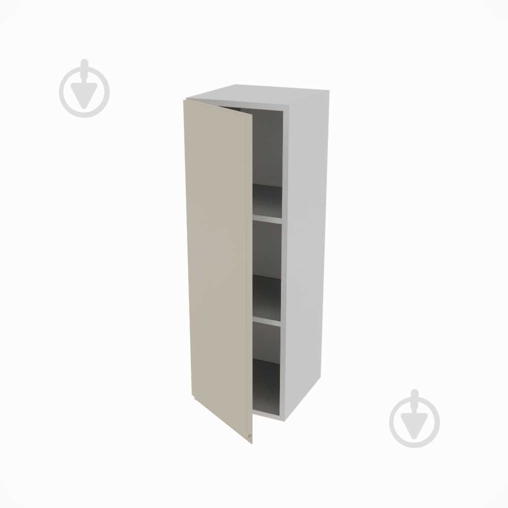 Шкаф Влада (В 30/30Ск (920)левая) айвори/пепельный Світ Меблів - фото 2 Шкаф Влада (В 30/30Ск (920)левая) айвори/пепельный Світ Меблів - фото 2