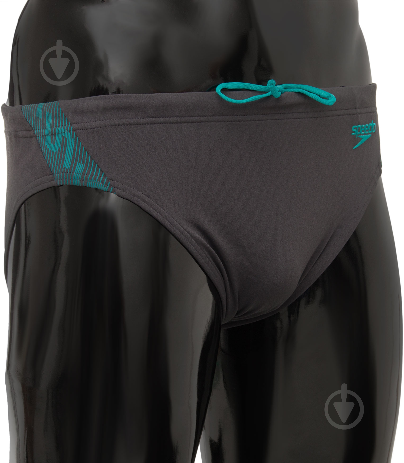 Плавки Speedo 8-08741B070 р.38 серый с бирюзовым - фото 2 Плавки Speedo 8-08741B070 р.38 серый с бирюзовым - фото 2