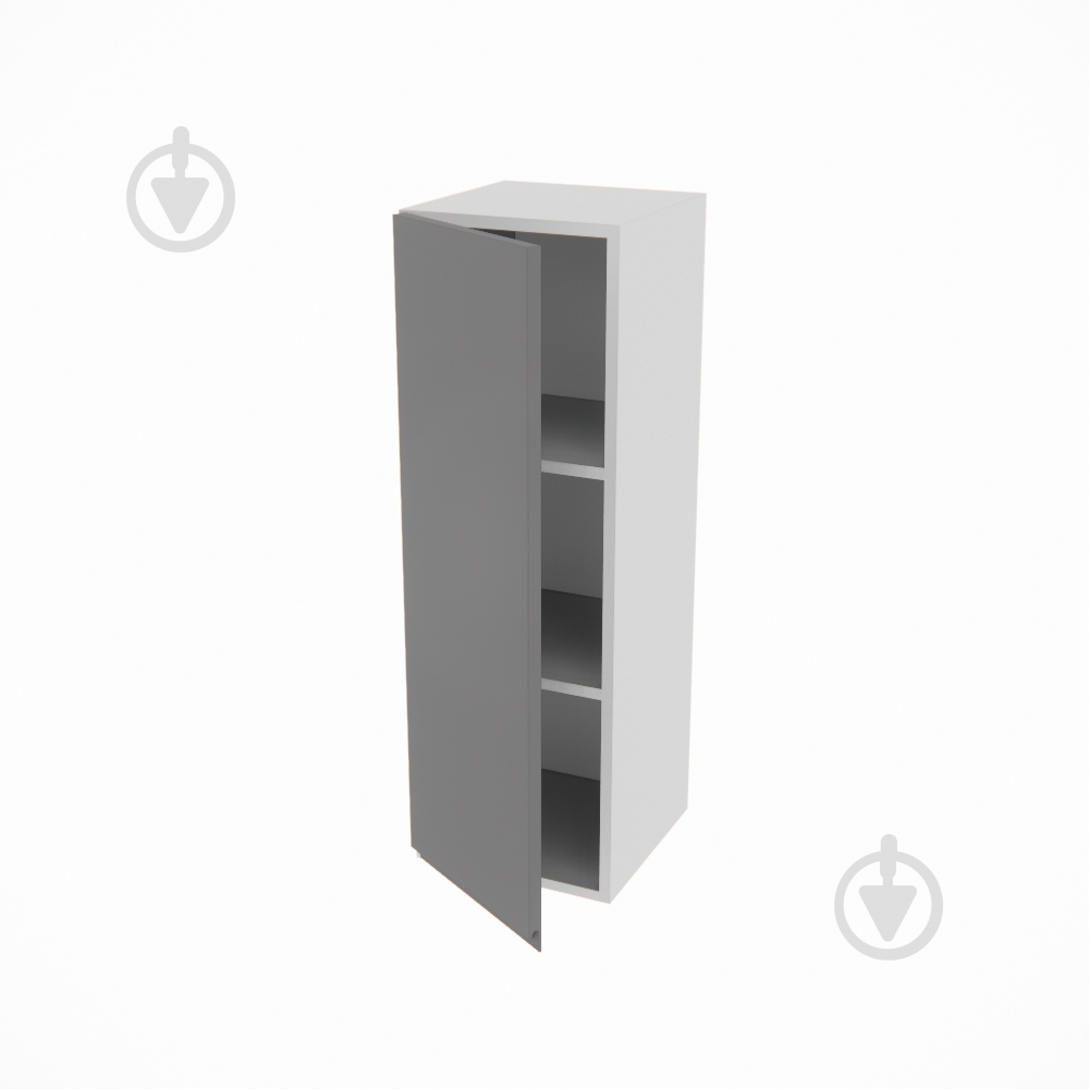 Шафа Влада (В 30/30Ск (920)ліва) графіт/попелястий Світ Меблів - фото 2 Шафа Влада (В 30/30Ск (920)ліва) графіт/попелястий Світ Меблів - фото 2