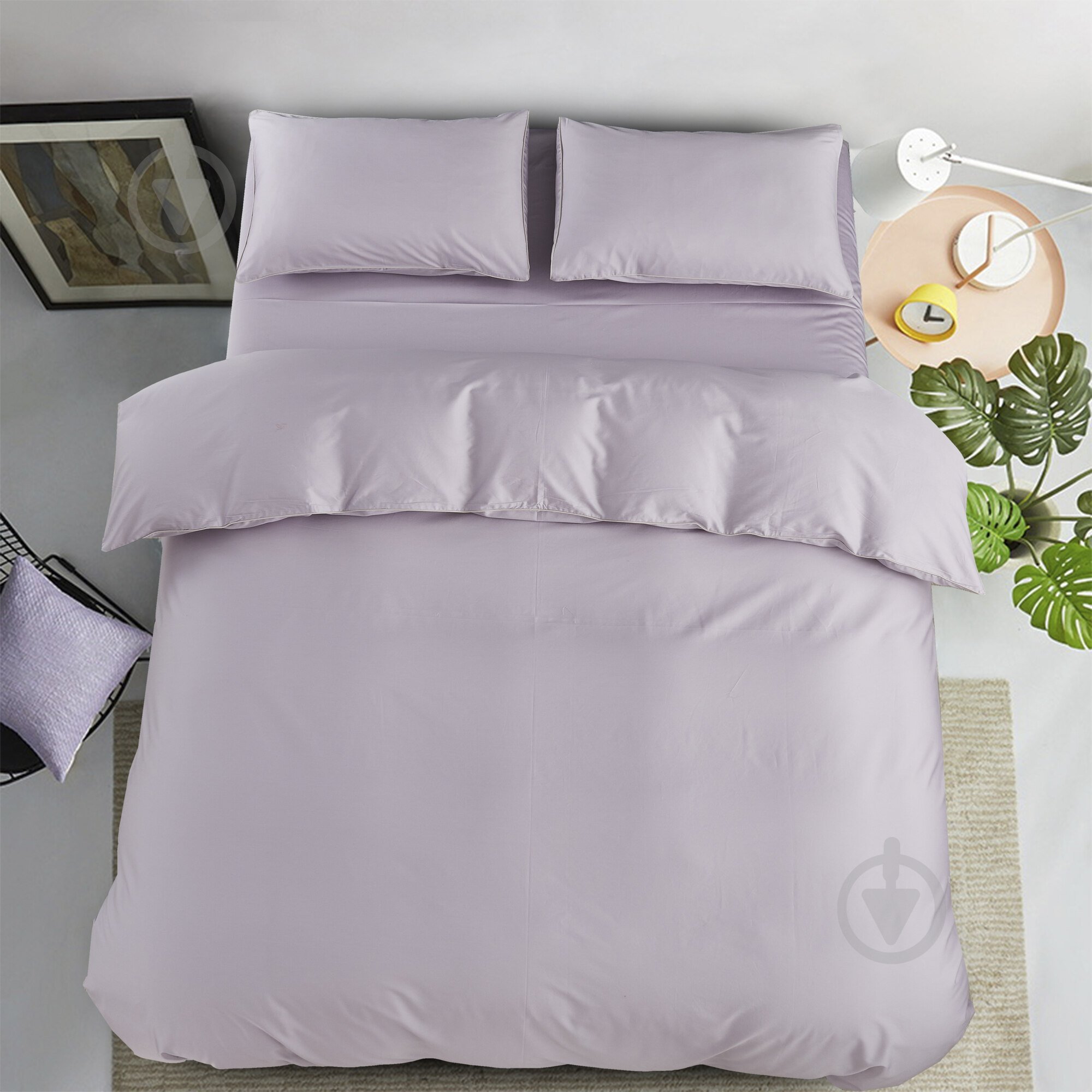 Комплект постельного белья Solid 2 однотонный серый La Nuit - фото 1 Комплект постельного белья Solid 2 однотонный серый La Nuit - фото 1