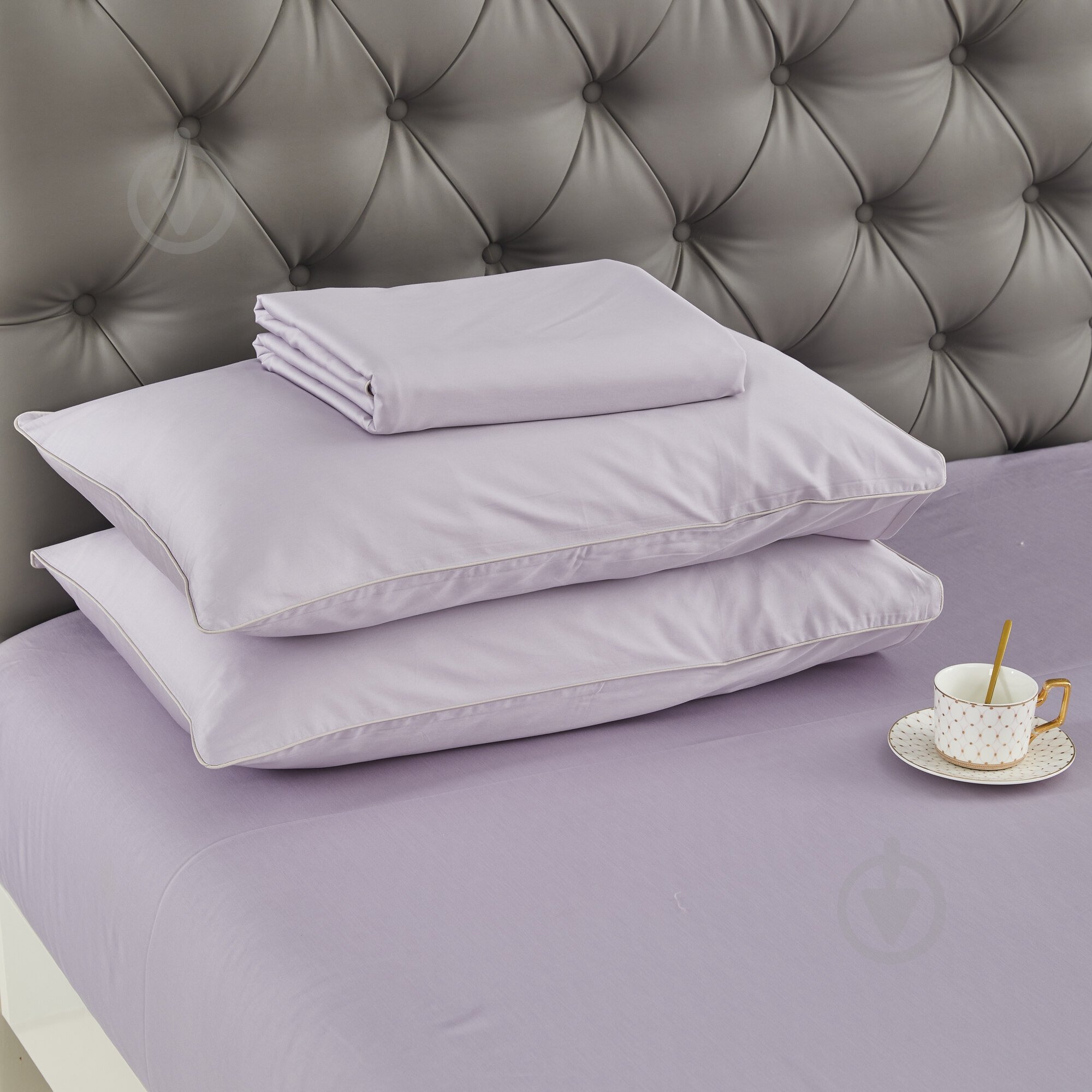 Комплект постельного белья Solid 2 однотонный серый La Nuit - фото 4 Комплект постельного белья Solid 2 однотонный серый La Nuit - фото 4