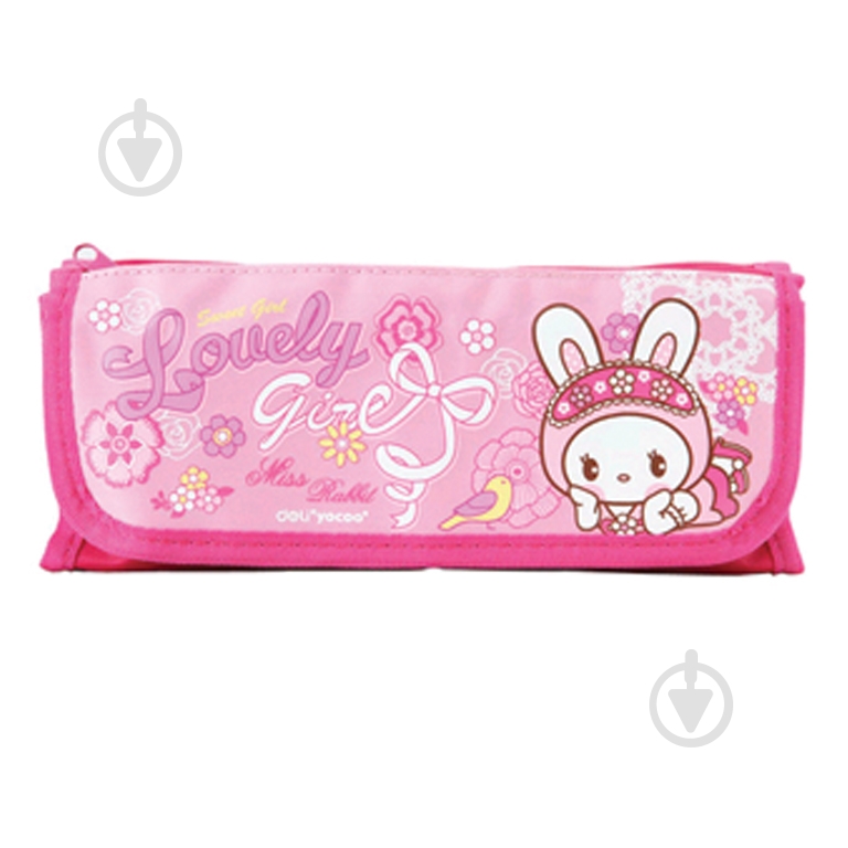 Пенал 3060 Deli розовый - фото 1