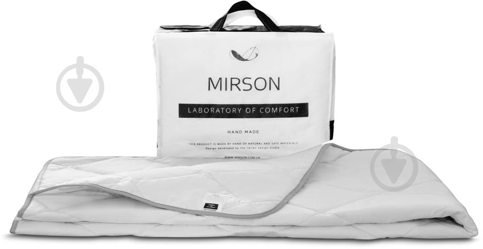 Ковдра антиалергенна EcoSilk №1301 Bianco Демісезонне (2200001526181) 110x140 см MirSon - фото 3