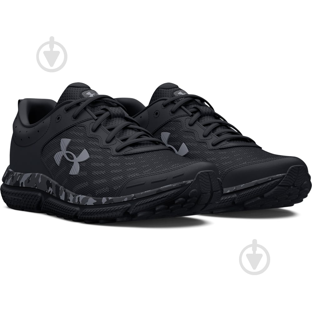 Кросівки чоловічі демісезонні Under Armour Charged Assert 10 Camo 3027036-001 р.42 чорні - фото 3