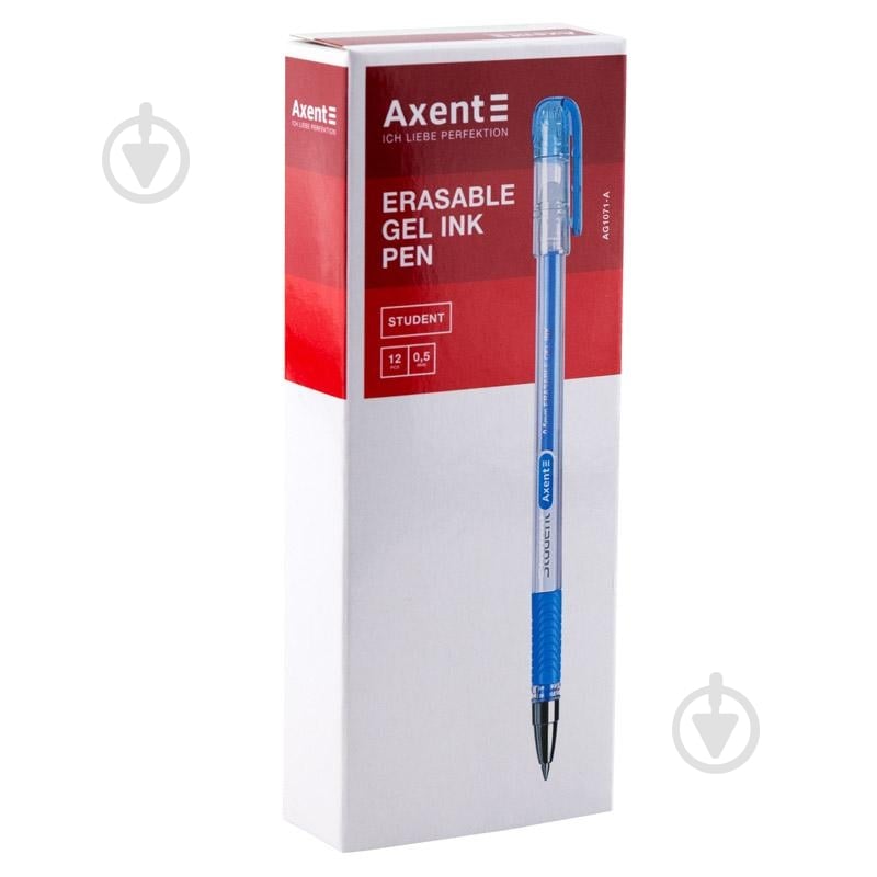 Ручка гелева Axent Student AG1071-02-A синій - фото 3