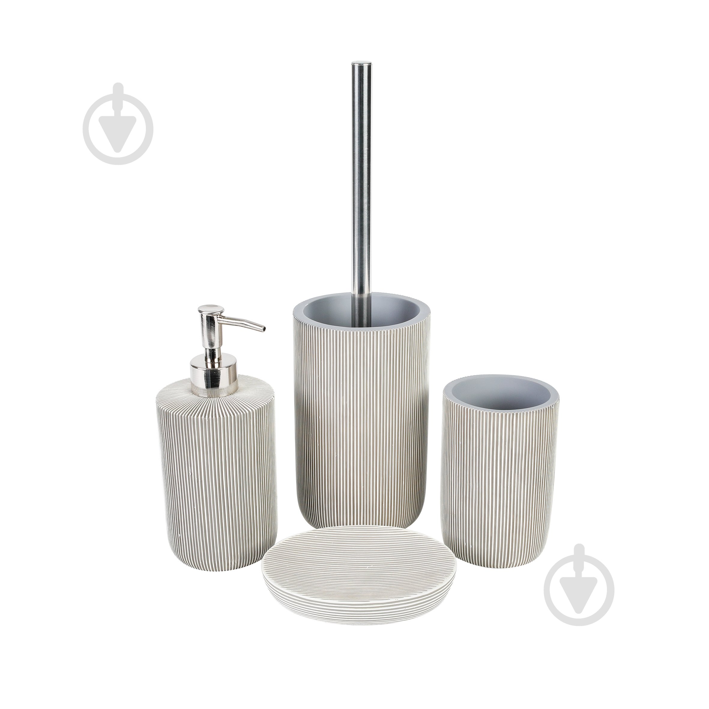 Дозатор для жидкого мыла Axentia Монтре серый (133904) - фото 2 Дозатор для жидкого мыла Axentia Монтре серый (133904) - фото 2