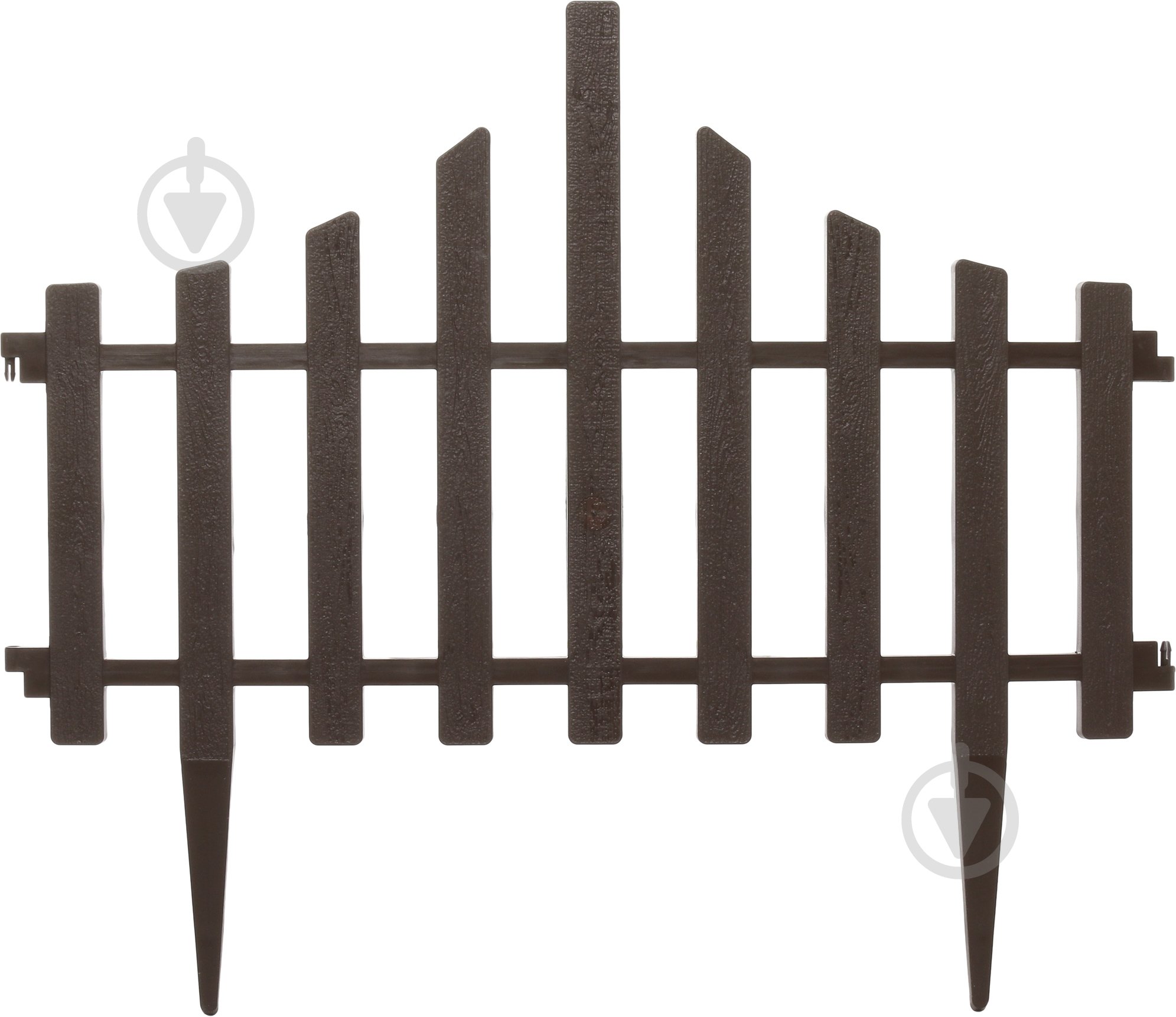 Ограждение для газона Алеана Парканчик (4 в 1) темно-коричневый 65x55 см - фото 2 Ограждение для газона Алеана Парканчик (4 в 1) темно-коричневый 65x55 см - фото 2