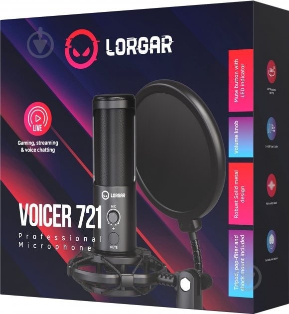 Микрофон LORGAR Voicer 721 (LRG-CMT721) - фото 8