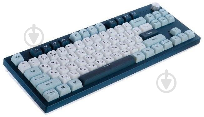 Клавиатура Montech USB TKL FR (MK87FR) blue/white - фото 2