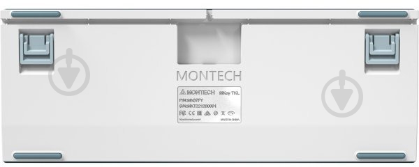 Клавиатура Montech USB TKL FR (MK87FR) blue/white - фото 6