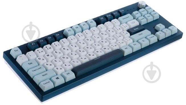 Клавиатура Montech USB TKL FB (MK87FB) blue/white - фото 5