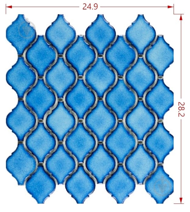 Мозаика Intermatex TANIT BLUE 28,2x24,9 см - фото 2