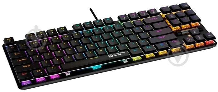 Клавіатура Canyon Cometstrike GK-50 RGB TKL ENG/UKR (CND-SKB50-US) black - фото 4