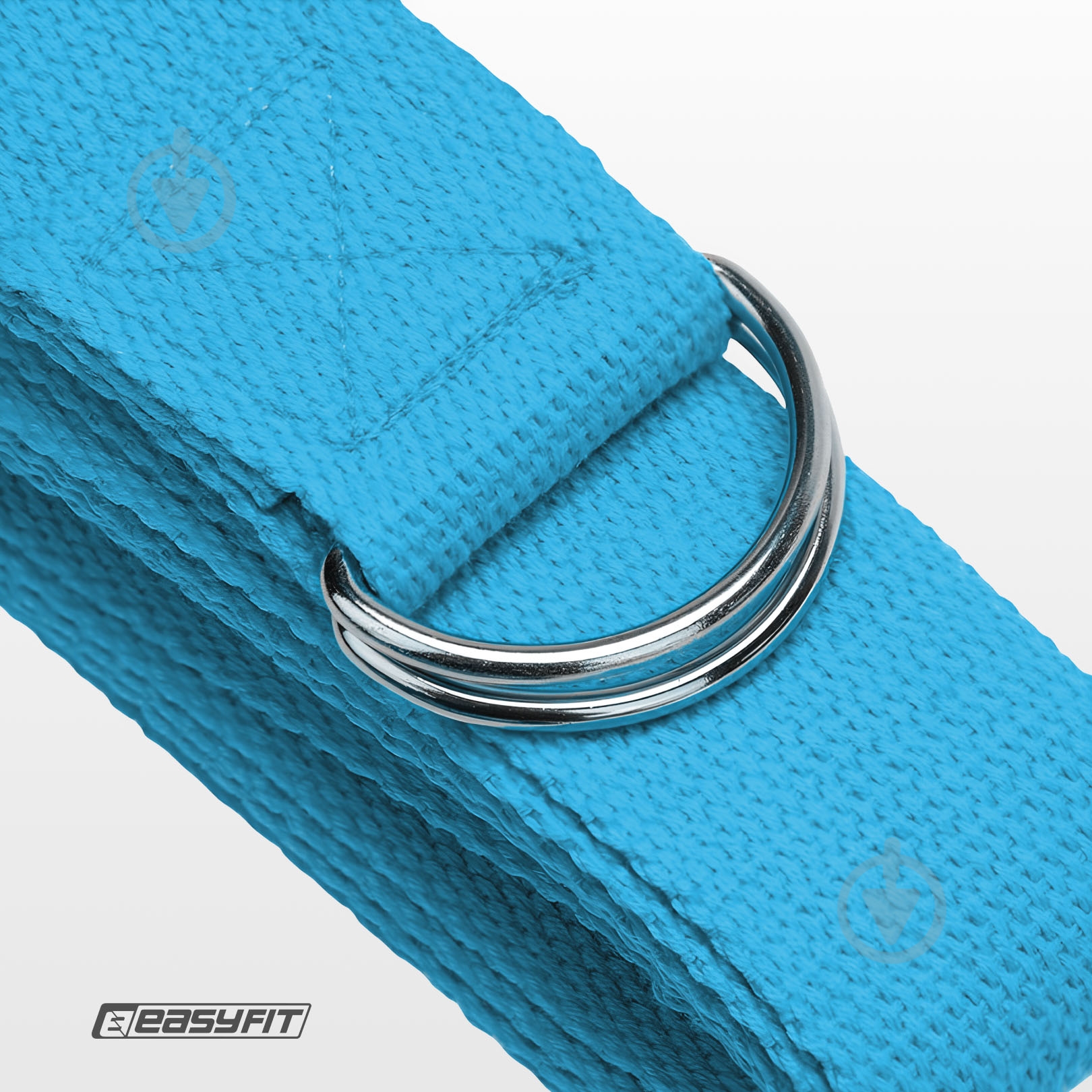 Ремень для йоги EasyFit светло-голубой - фото 5 Ремень для йоги EasyFit светло-голубой - фото 5