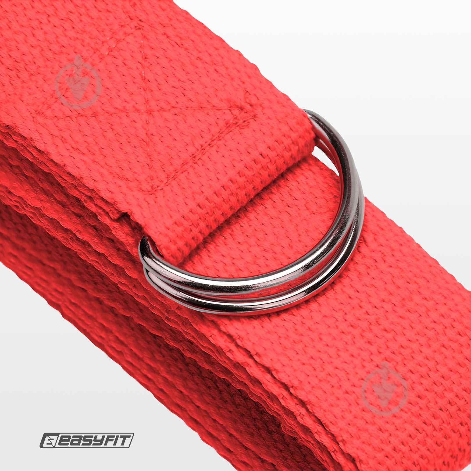 Ремінь для йоги EasyFit червоний - фото 5 Ремінь для йоги EasyFit червоний - фото 5