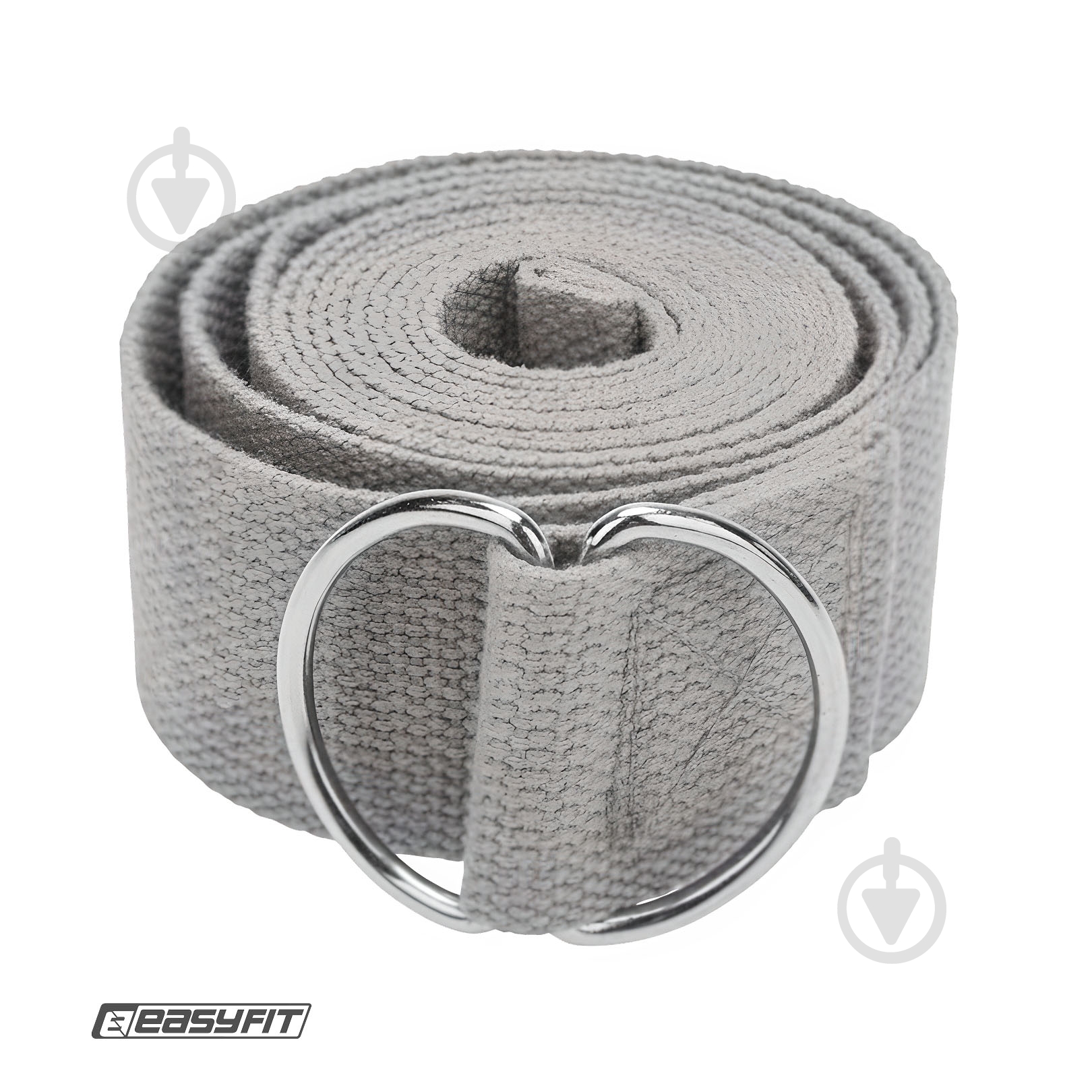Ремень для йоги EasyFit серый - фото 2