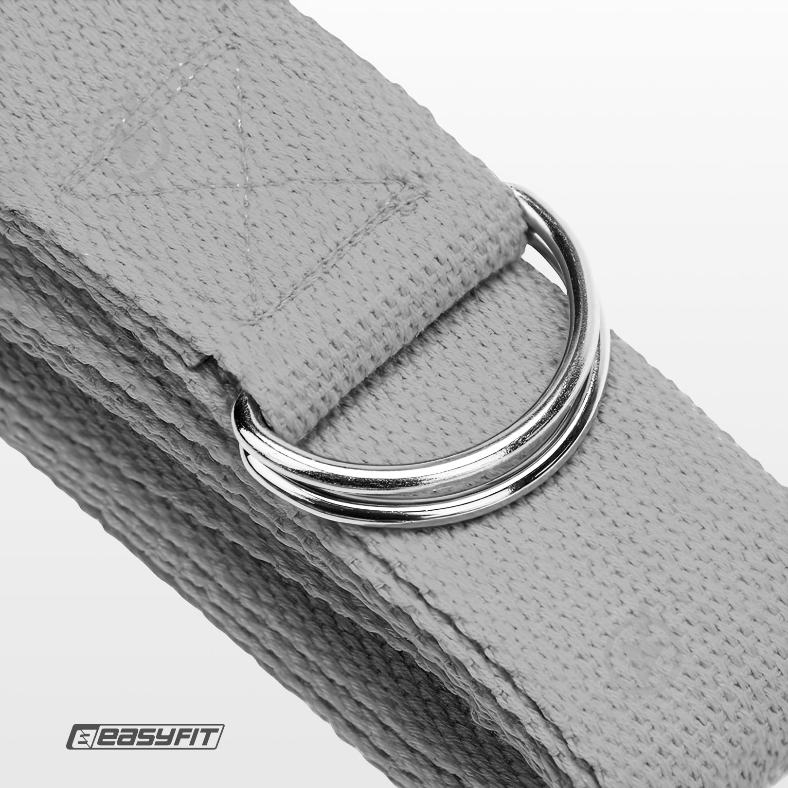 Ремень для йоги EasyFit серый - фото 5