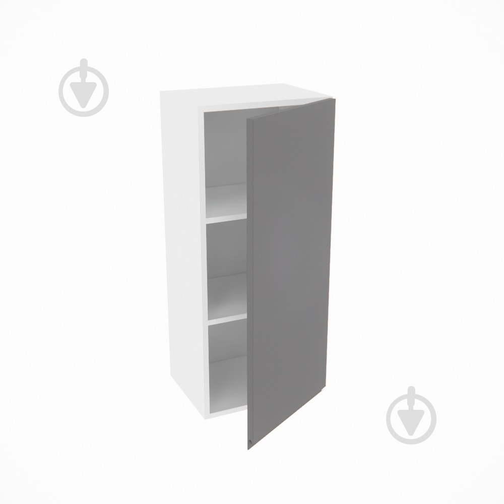 Шафа Влада (В 40/40Ск (920)права) графіт/білий Світ Меблів - фото 2 Шафа Влада (В 40/40Ск (920)права) графіт/білий Світ Меблів - фото 2