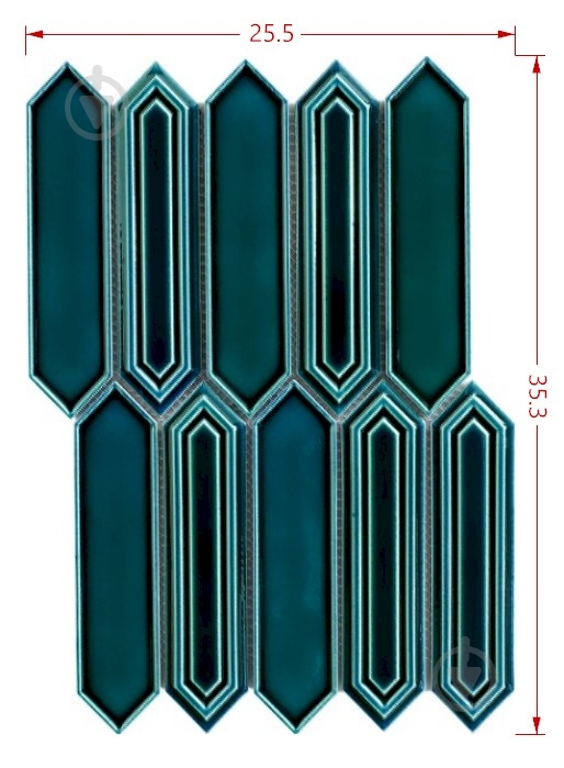 Мозаика Intermatex SEVILLA AZUL GLOSS 35,3х25,5 см - фото 2 Мозаика Intermatex SEVILLA AZUL GLOSS 35,3х25,5 см - фото 2