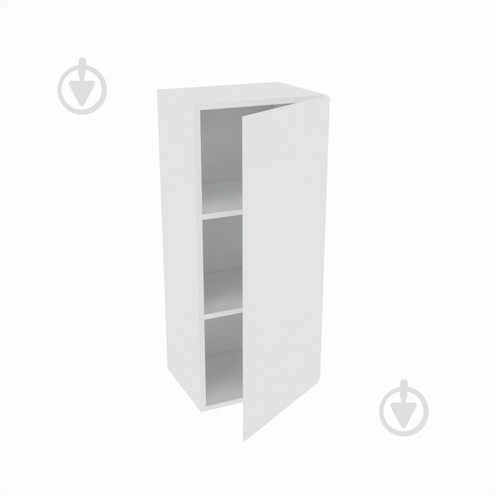 Шкаф Влада (В 40/40Ск (920)правая) белый шелк/белый Світ Меблів - фото 2 Шкаф Влада (В 40/40Ск (920)правая) белый шелк/белый Світ Меблів - фото 2