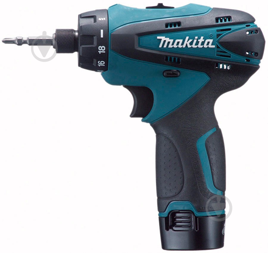 Шуруповерт аккумуляторный Makita DF030DWE - фото 1