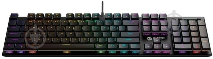 Клавиатура Canyon Cometstrike GK-55 RGB ENG/UKR (CND-SKB55-US) black - фото 2 Клавиатура Canyon Cometstrike GK-55 RGB ENG/UKR (CND-SKB55-US) black - фото 2