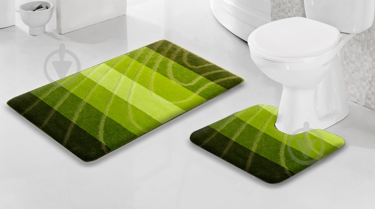 Набор ковриков Vonaldi Colorline BARI Pistachio Yesil - фото 2