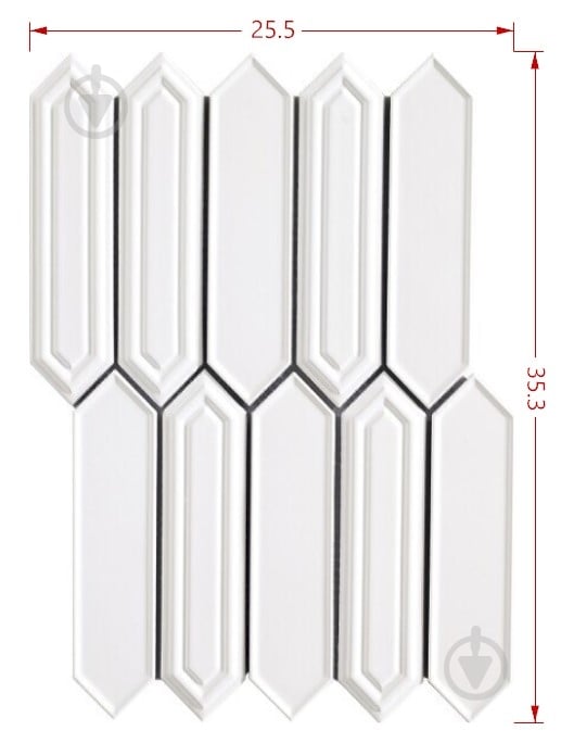 Мозаика Intermatex SEVILLA BLANCO GLOSS 35,3х25,5 см - фото 2 Мозаика Intermatex SEVILLA BLANCO GLOSS 35,3х25,5 см - фото 2