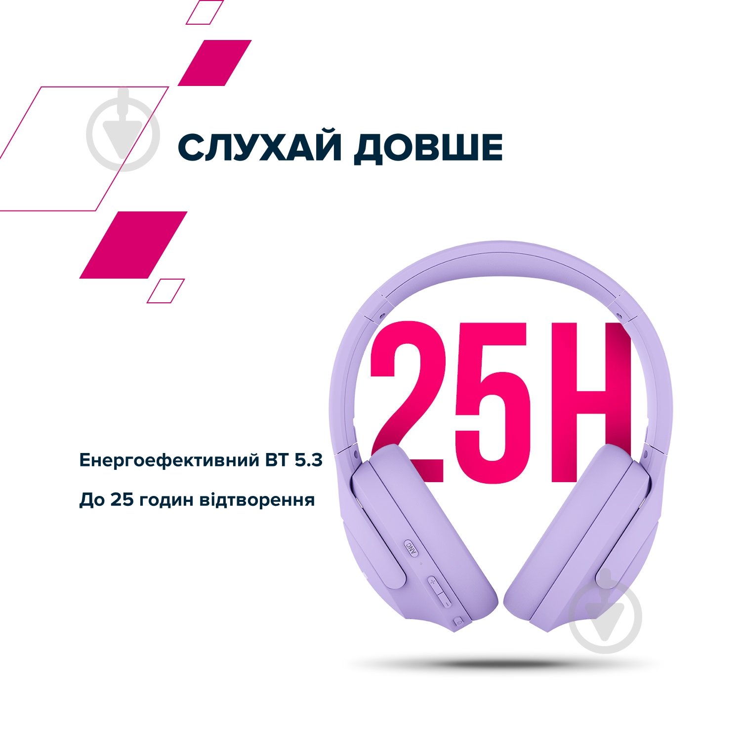 Навушники Canyon OnRiff 10 ANC Bluetooth purple (CNS-CBTHS10PU) - фото 9