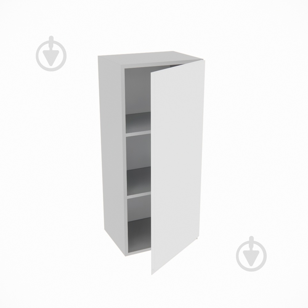 Шафа Влада (В 40/40Ск (920)права) білий шовк/попелястий Світ Меблів - фото 2 Шафа Влада (В 40/40Ск (920)права) білий шовк/попелястий Світ Меблів - фото 2