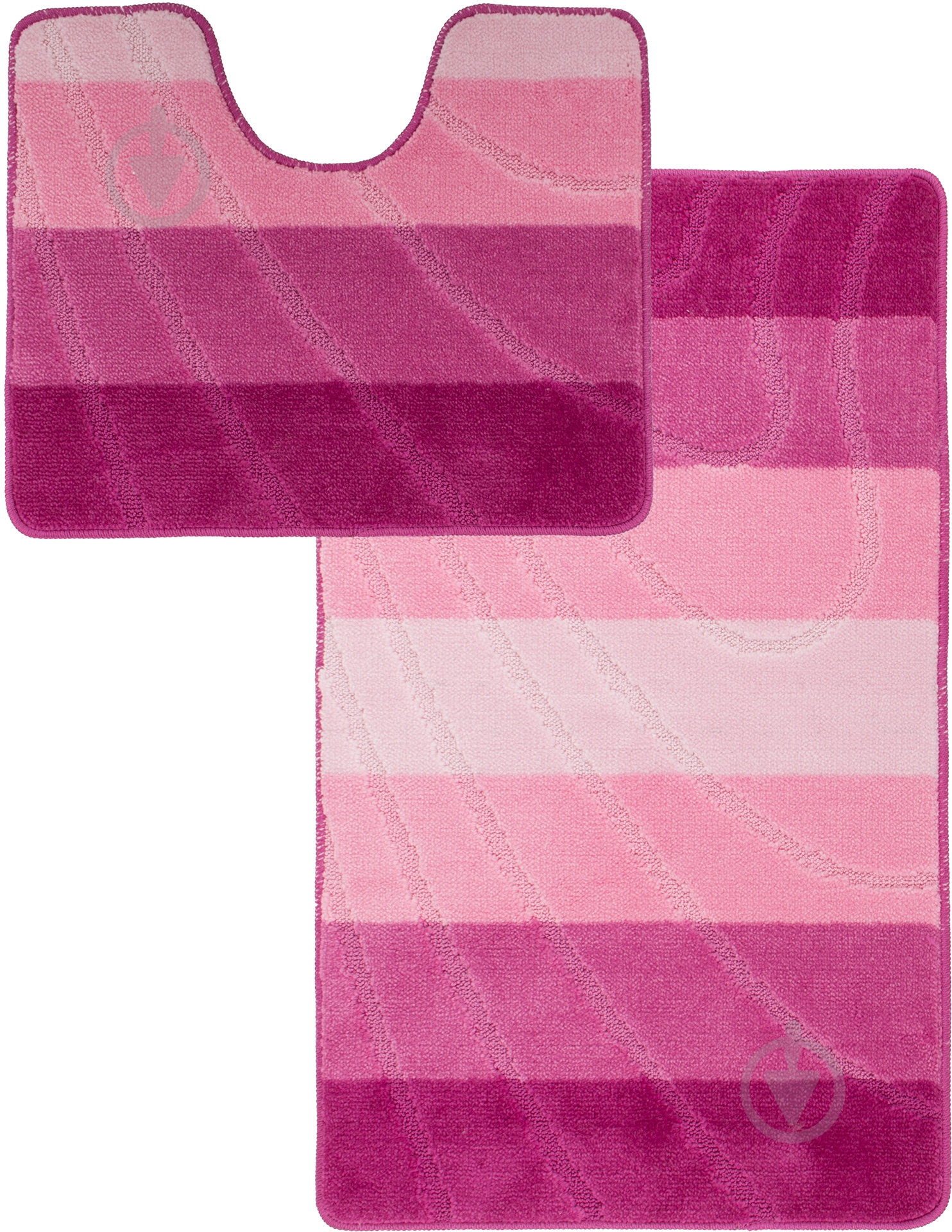 Набор ковриков Vonaldi Colorline Bari Pink - фото 1 Набор ковриков Vonaldi Colorline Bari Pink - фото 1