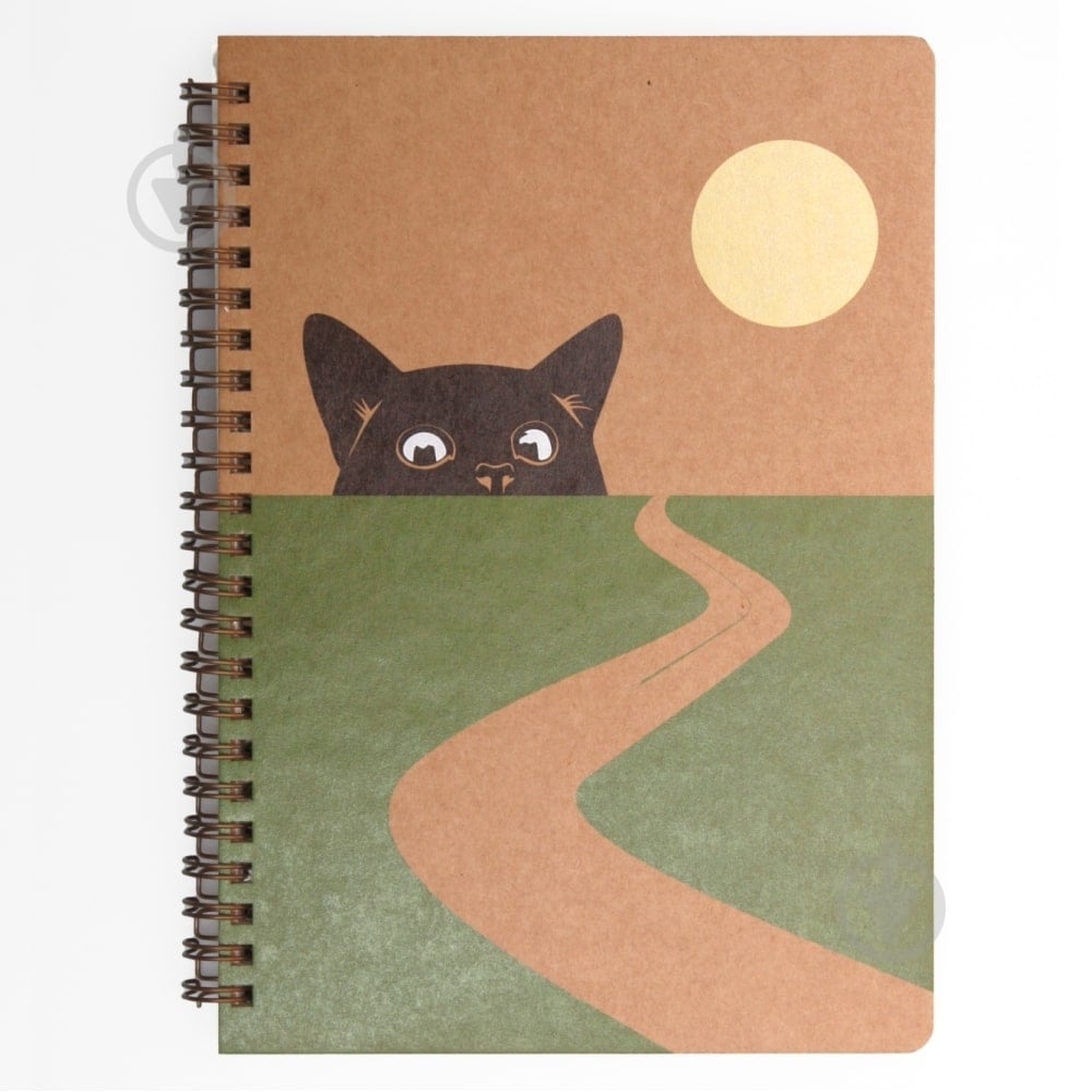 Блокнот Кот и дорога А5 KIRI Sketch - фото 1 Блокнот Кот и дорога А5 KIRI Sketch - фото 1