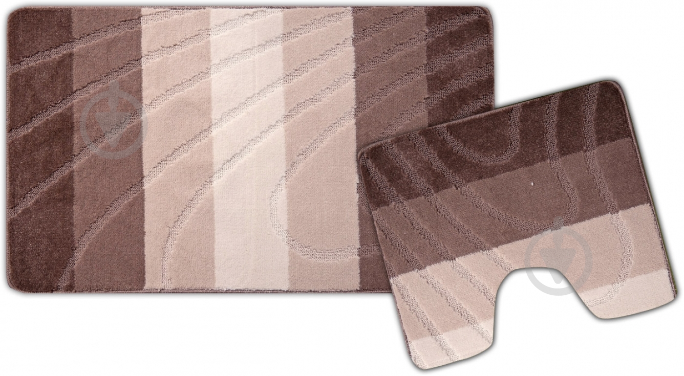 Набор ковриков Vonaldi Colorline BARI Dark Beige Vizon - фото 1