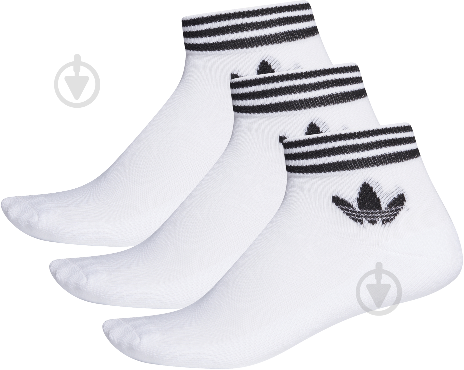 Шкарпетки Adidas EE1152 р.43-46 білий 3 шт. - фото 1 Шкарпетки Adidas EE1152 р.43-46 білий 3 шт. - фото 1