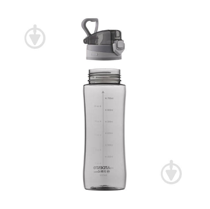 Бутылка для воды ARDESTO Purity 800 мл серый AR2280PG - фото 4