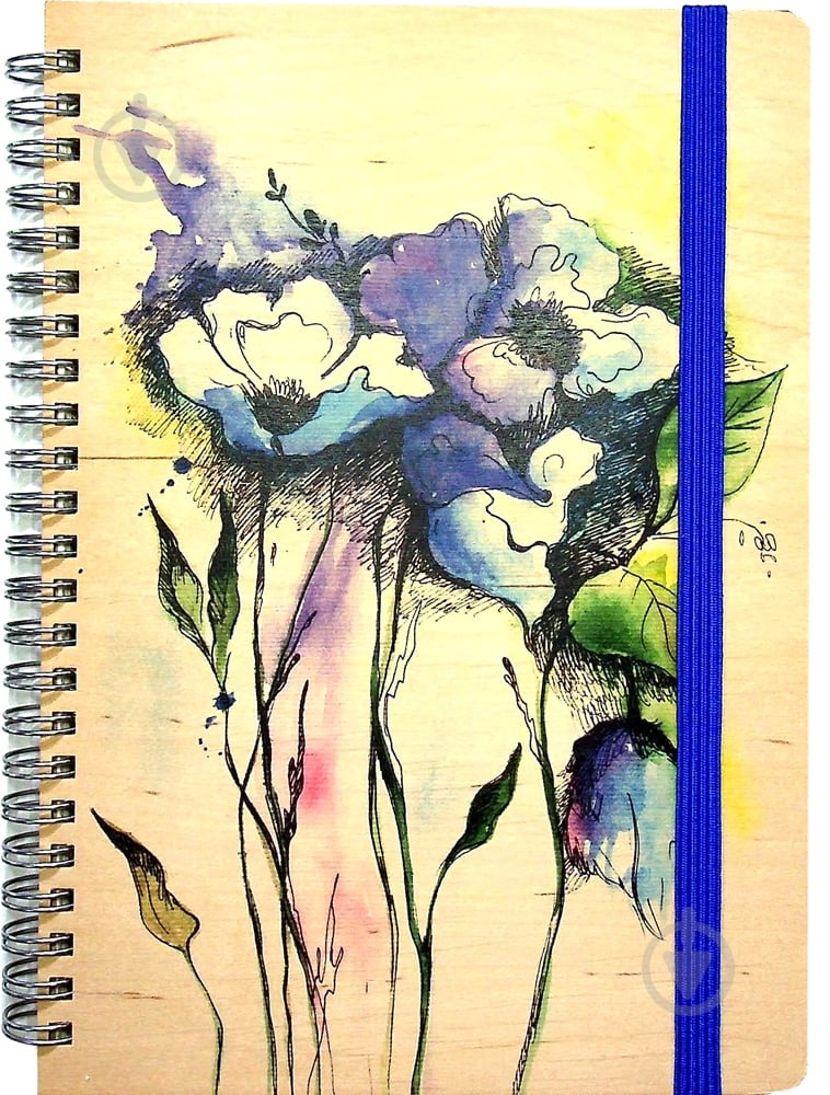 Блокнот эко деревянные цветы акварельные 120 листов. KIRI Sketch - фото 1 Блокнот эко деревянные цветы акварельные 120 листов. KIRI Sketch - фото 1