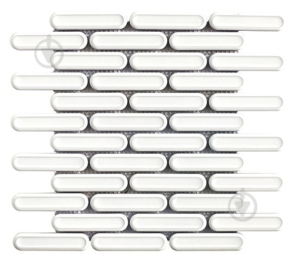 Мозаика Intermatex DUBLIN WHITE GLOSS 30х30,6 см - фото 1