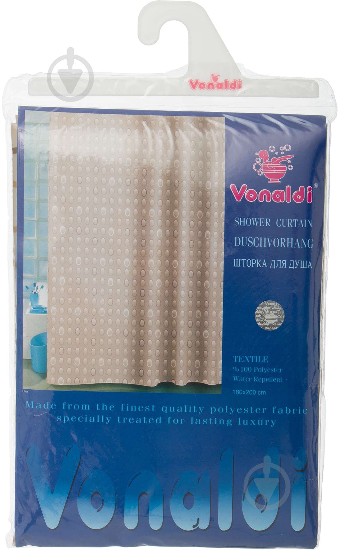 Штора для душа Vonaldi Oval 180x200 см - фото 3