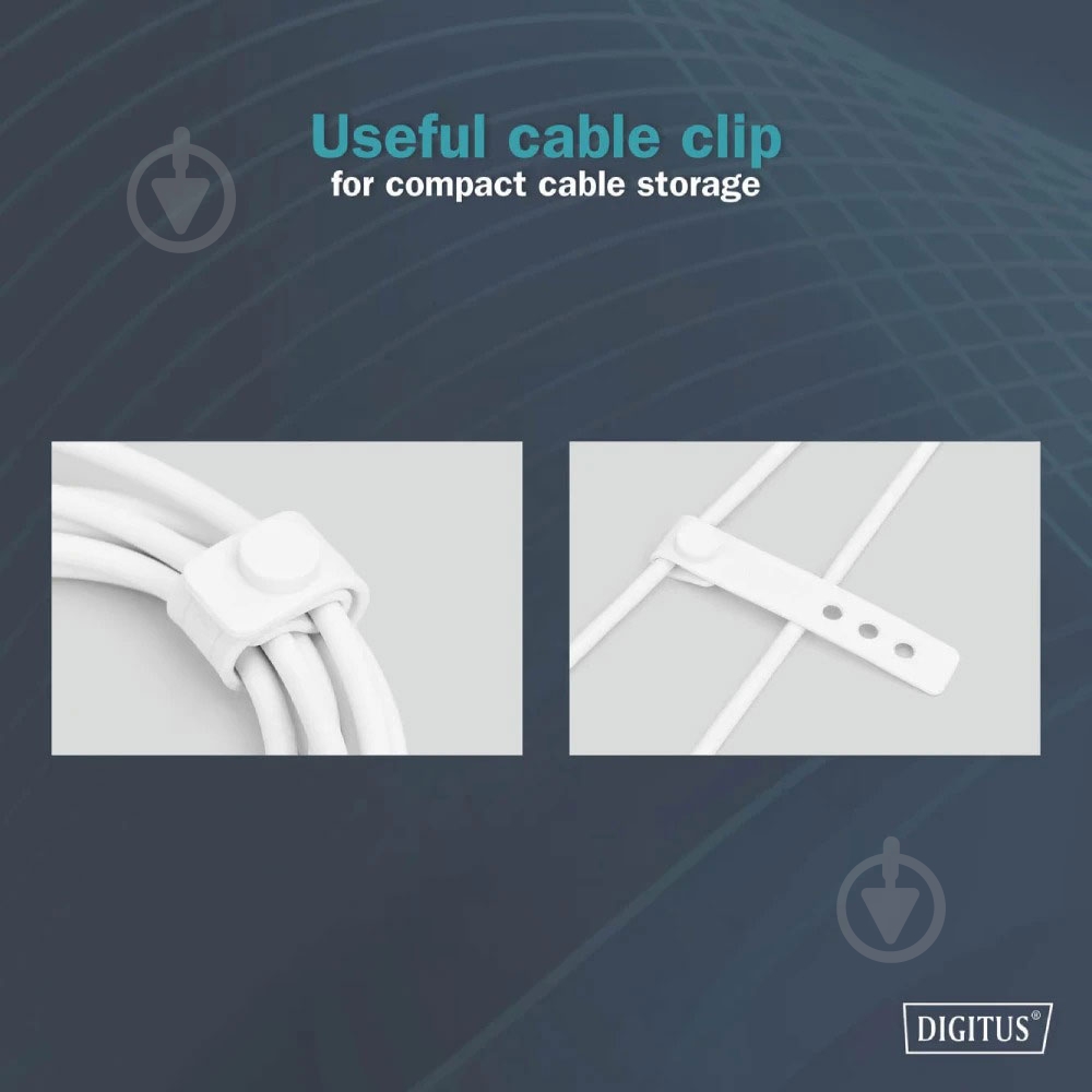 Кабель Digitus 1 м білий (AK-600110-010-W) - фото 8 Кабель Digitus 1 м білий (AK-600110-010-W) - фото 8