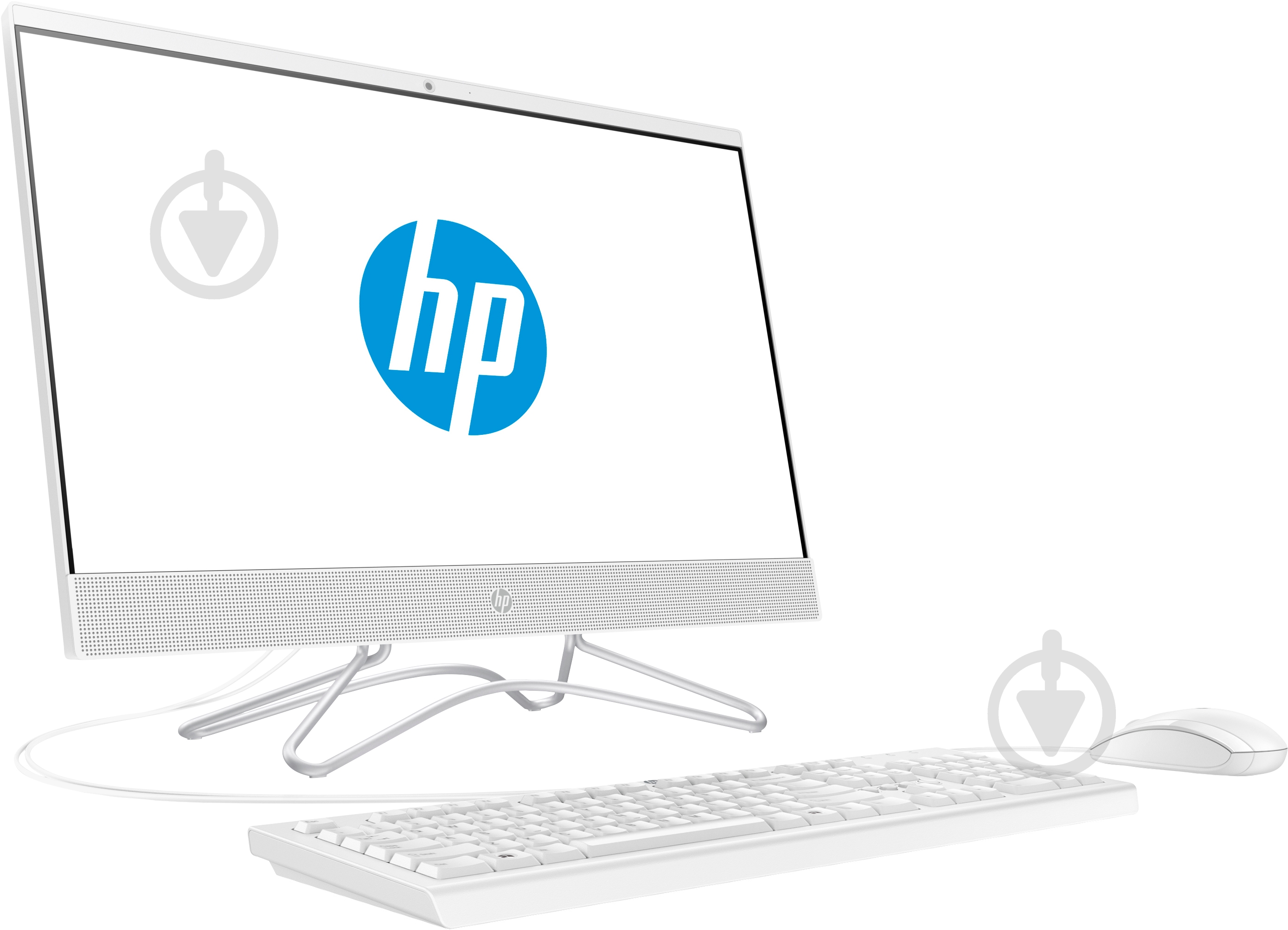 Моноблок HP All-in-One 24-f0075ur 23.8" (4PL59EA) white - фото 2