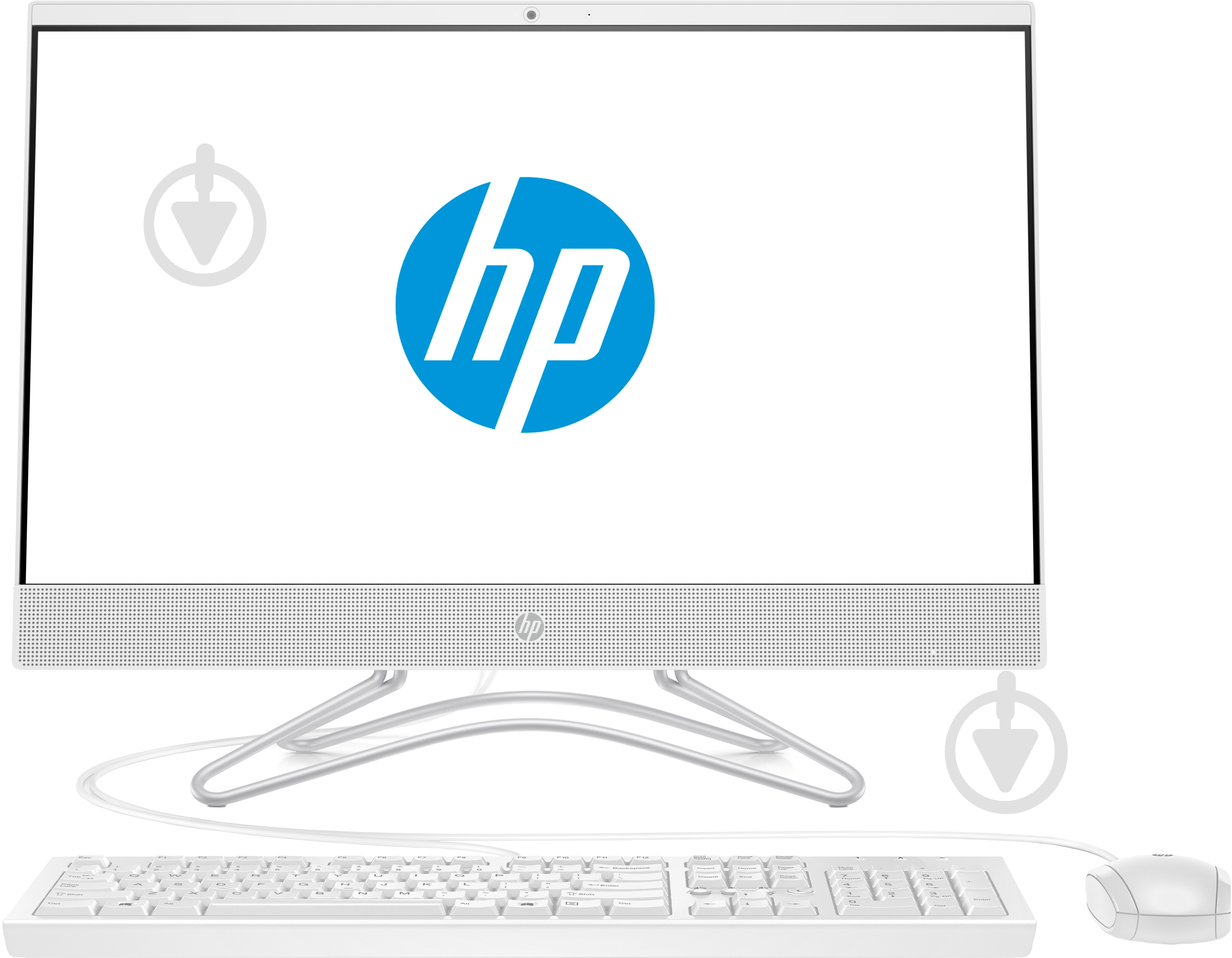 Моноблок HP All-in-One 24-f0075ur 23.8" (4PL59EA) white - фото 1