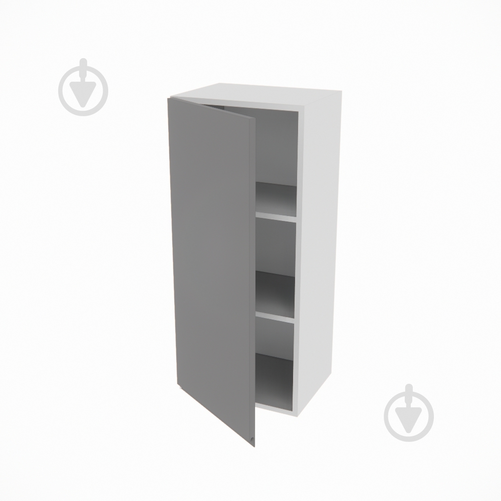 Шафа Влада (В 40/40Ск (920)права) графіт/попелястий Світ Меблів - фото 2 Шафа Влада (В 40/40Ск (920)права) графіт/попелястий Світ Меблів - фото 2