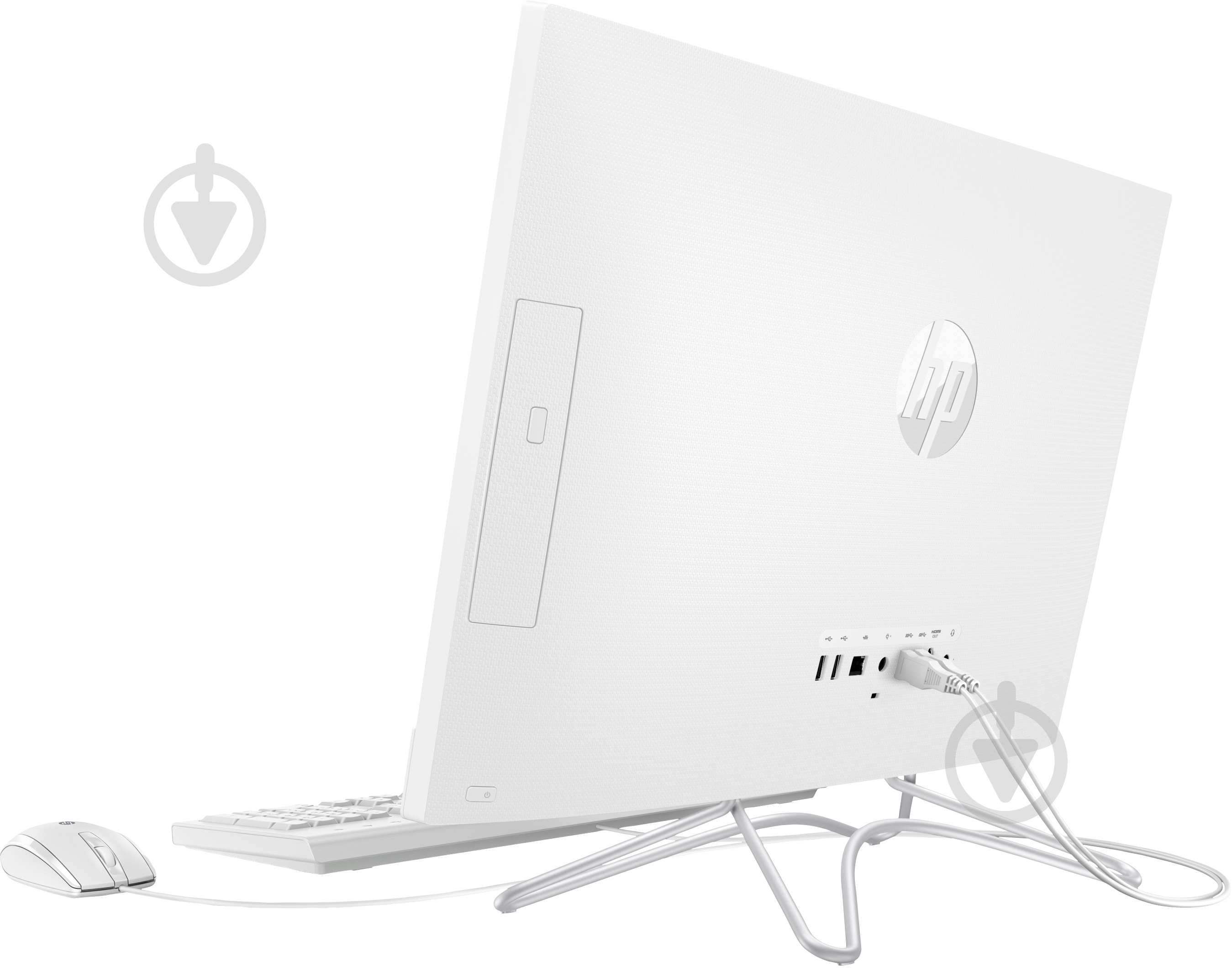 Моноблок HP All-in-One 24-f0076ur 23.8" (4PL64EA) white - фото 4