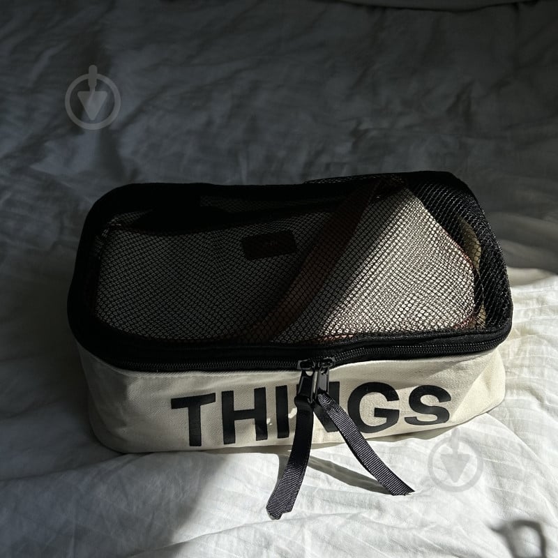 Органайзер текстильный Organize M-Bag-S THINGS хлопковый для вещей светлый 200x300 мм - фото 3 Органайзер текстильный Organize M-Bag-S THINGS хлопковый для вещей светлый 200x300 мм - фото 3