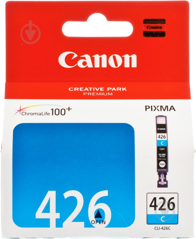 Картридж Canon CLI-426 Cyan 4557B001 блакитний - фото 1 Картридж Canon CLI-426 Cyan 4557B001 блакитний - фото 1